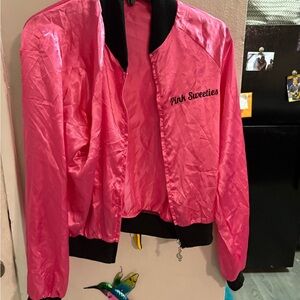 Pink Sweeties Vibrant Pink Bomber Jacket